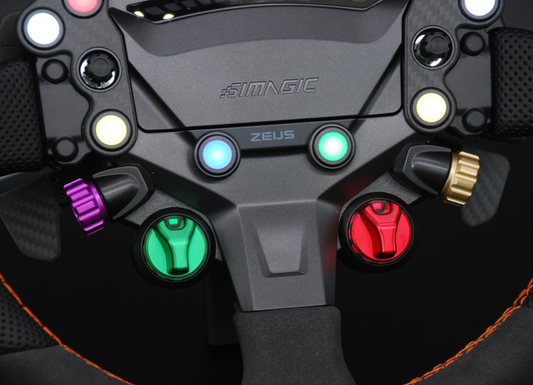 Anodized Aluminium Encoder Knobs for Simagic Zeus Sport Steering Wheel