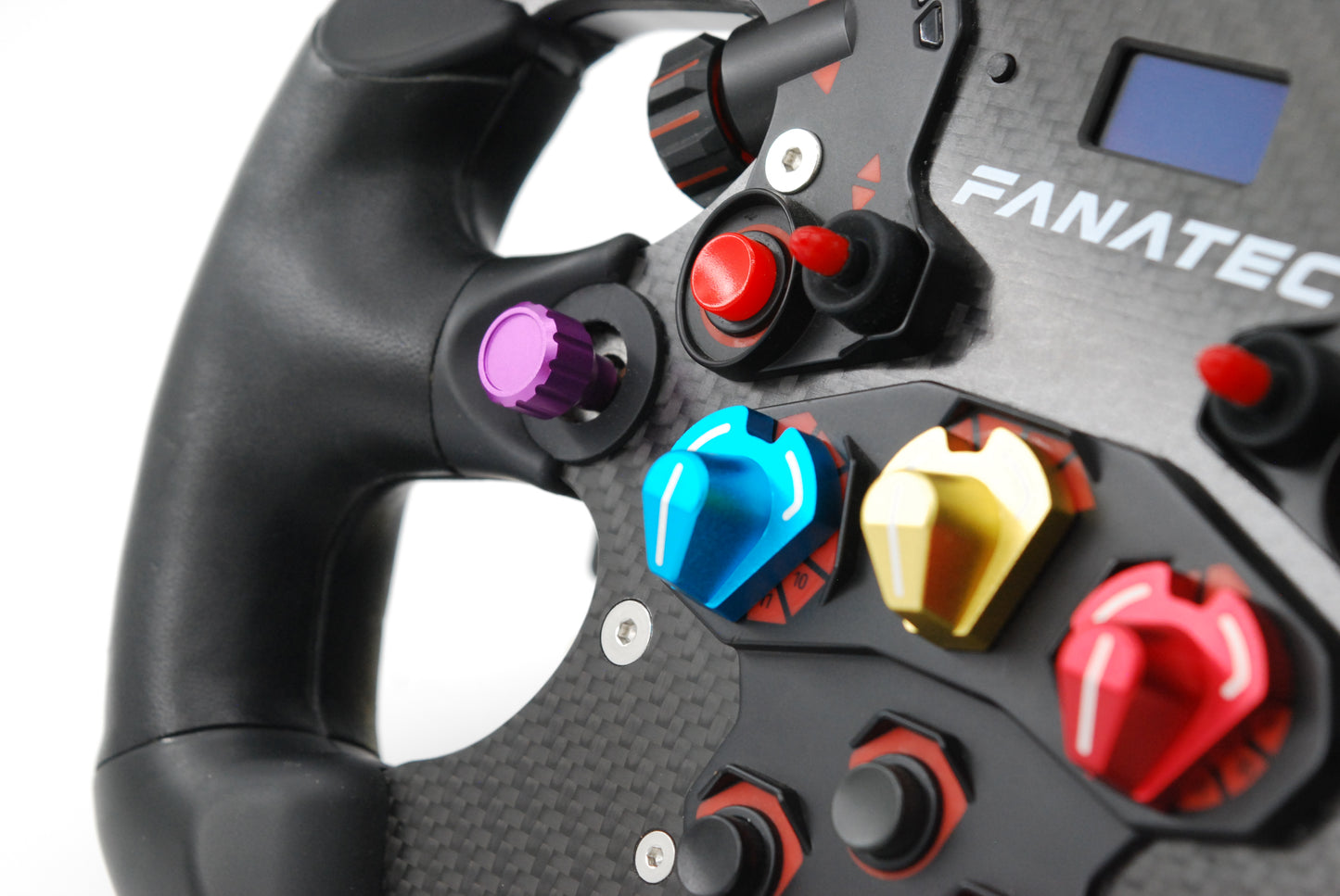 Anodized Aluminium Encoder Knobs for Fanatec Formula Wheel Rims