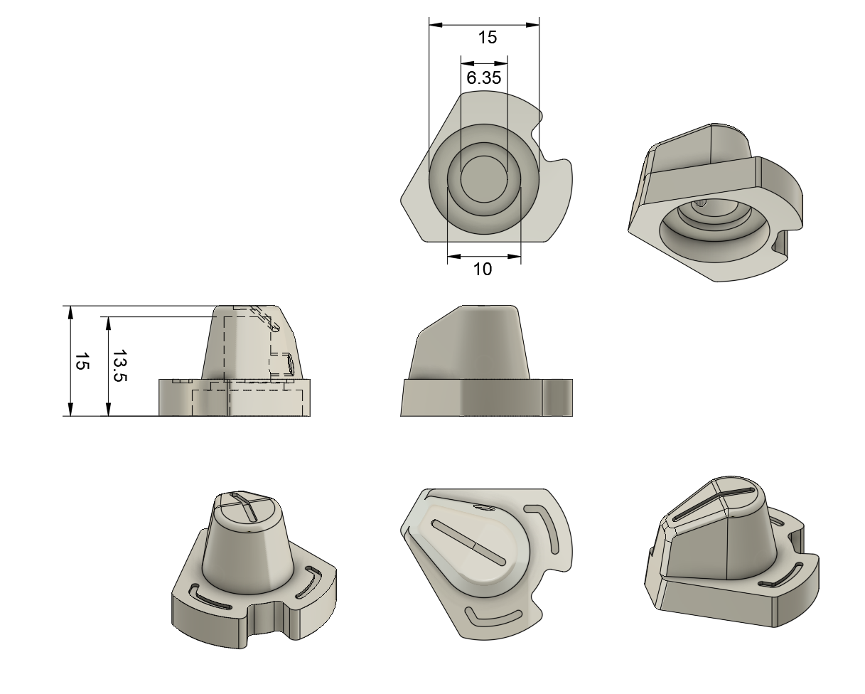 Anodized Aluminium Encoder Knobs for Fanatec Formula Wheel Rims