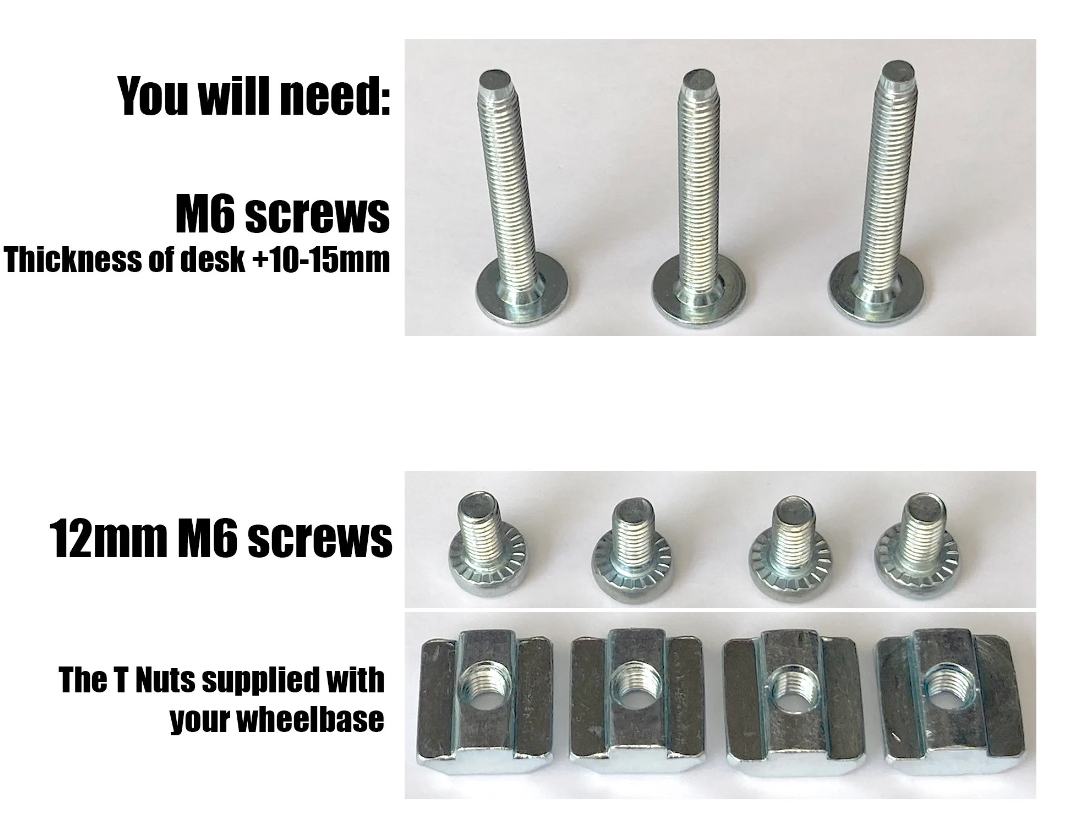 Fanatec CSL DD or Gran Turismo DD Pro Wheel Desk Table Bolt on Clamp