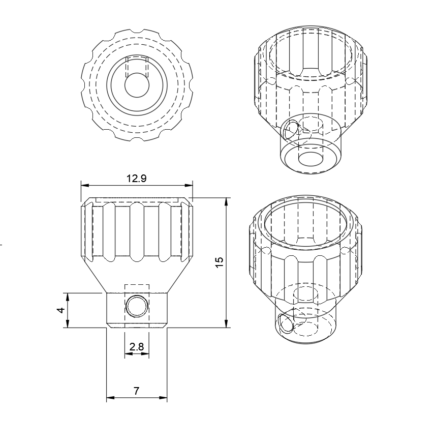 Funky Knob Compatible with Heusinkveld One Steering Wheel