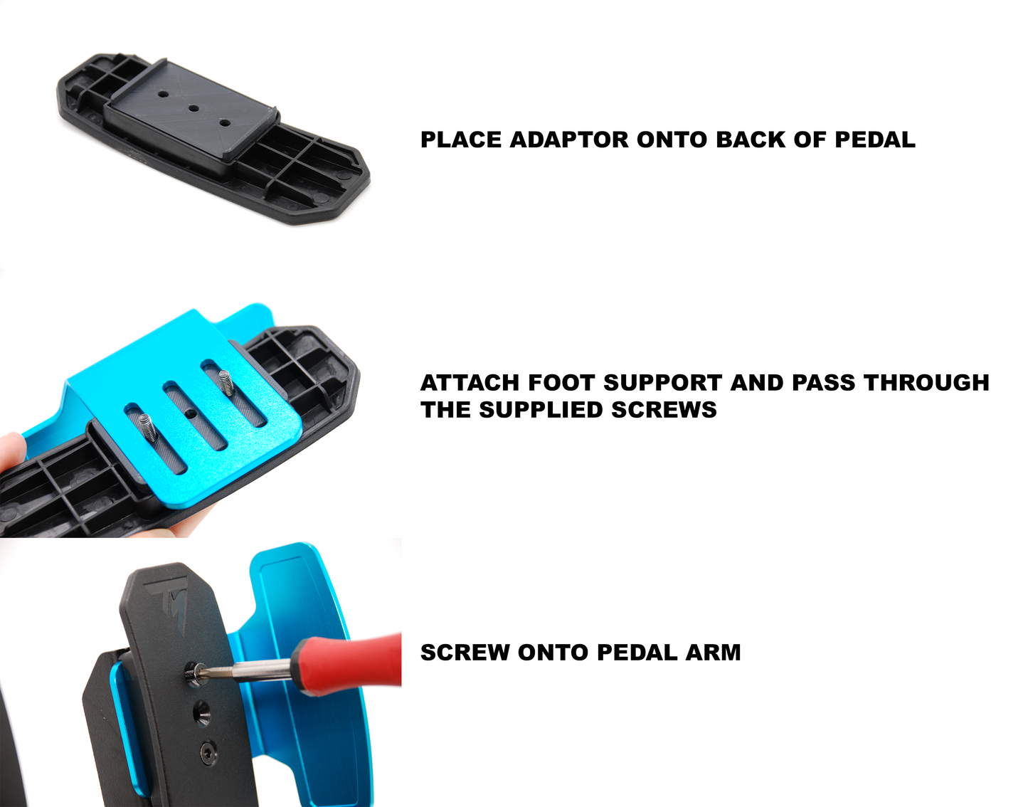 Pedal Side Foot Support Plate for Thrustmaster Raceline T598