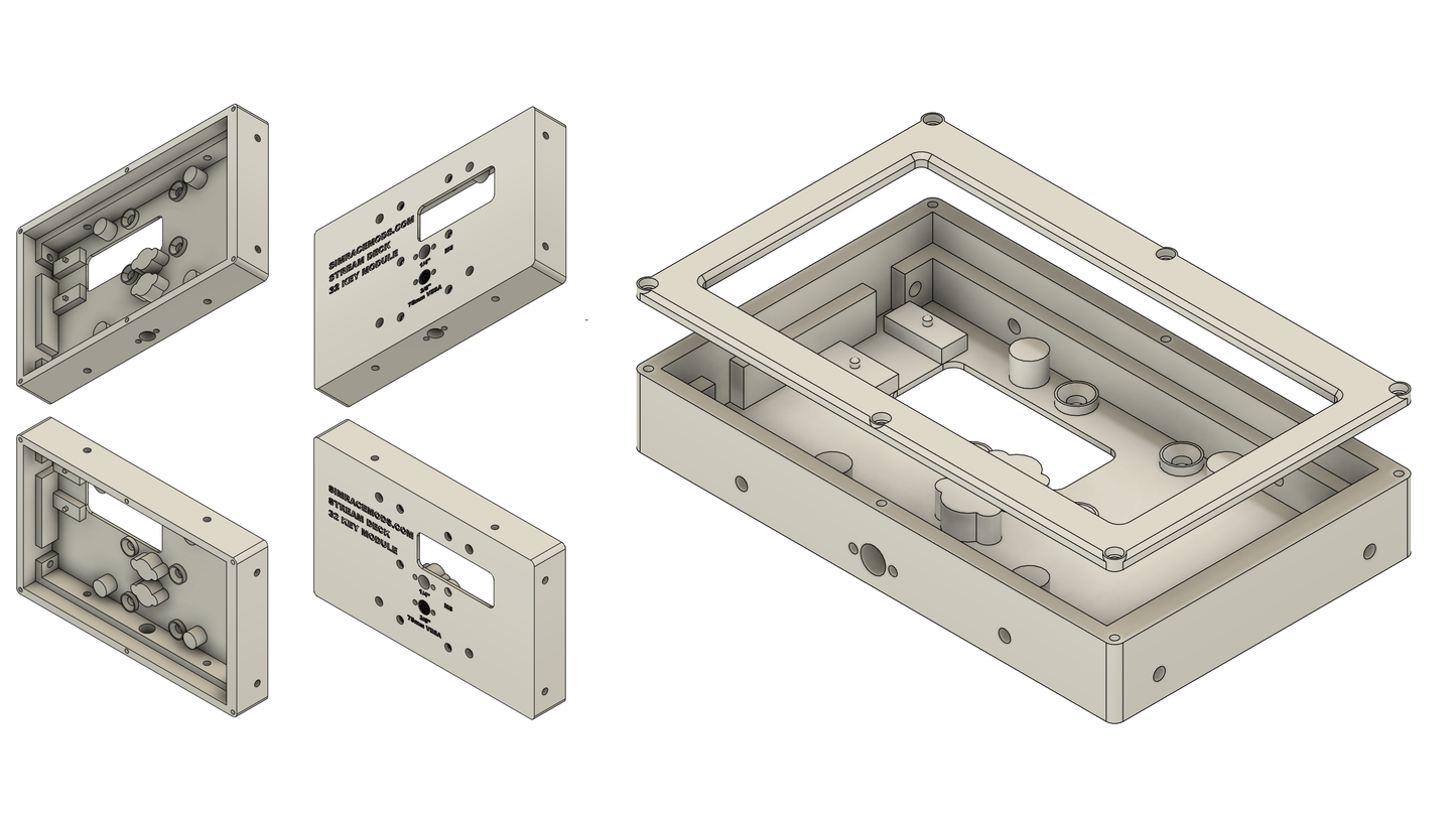 Versatile Mounting Case for Elgato Stream Deck 32 Key Module