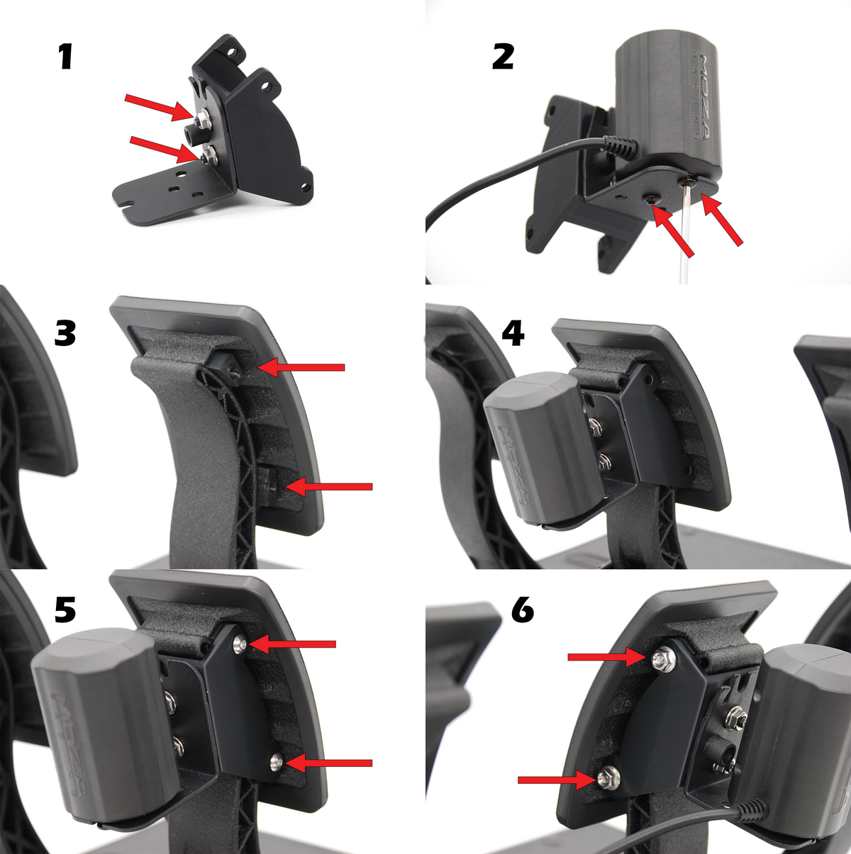 MOZA Pedal Haptic Feedback PHF Haptic Motors Pedal Reactor Mount for Fanatec CSL Elite