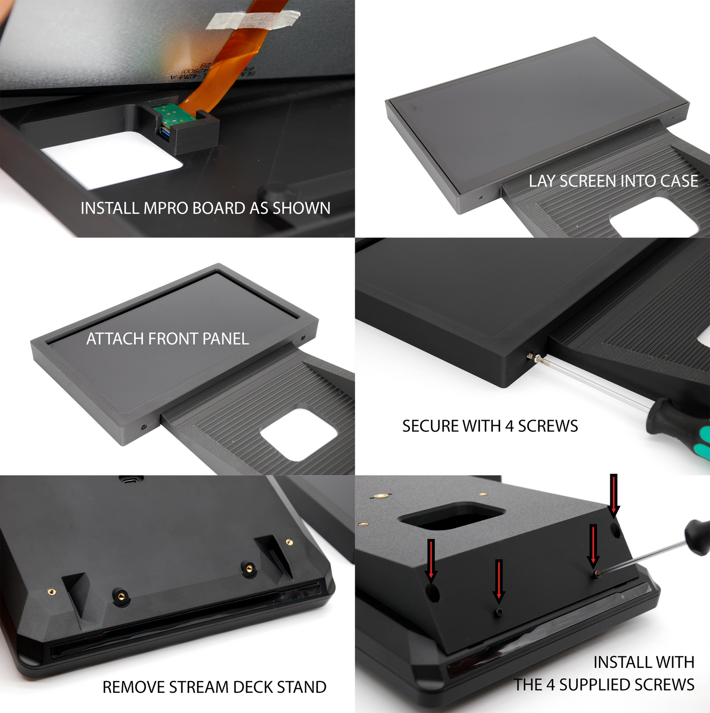 Mount for Stream Deck + XL and Vocore 10" Display Screen