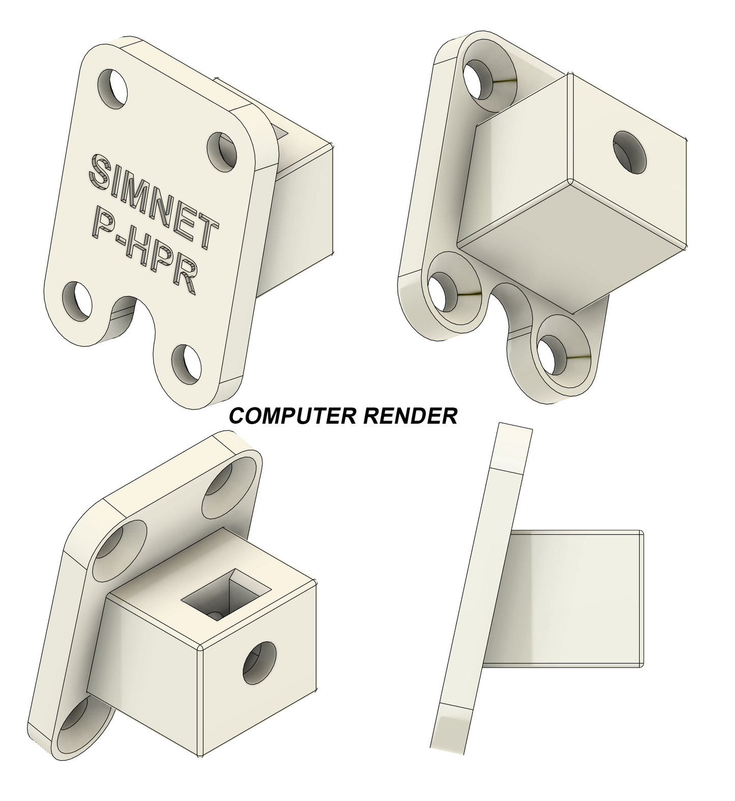 Simagic P-HPR and P-HPR GT Haptic Pedal Reactor Mount For Simnet Racing SP Pro Pedals