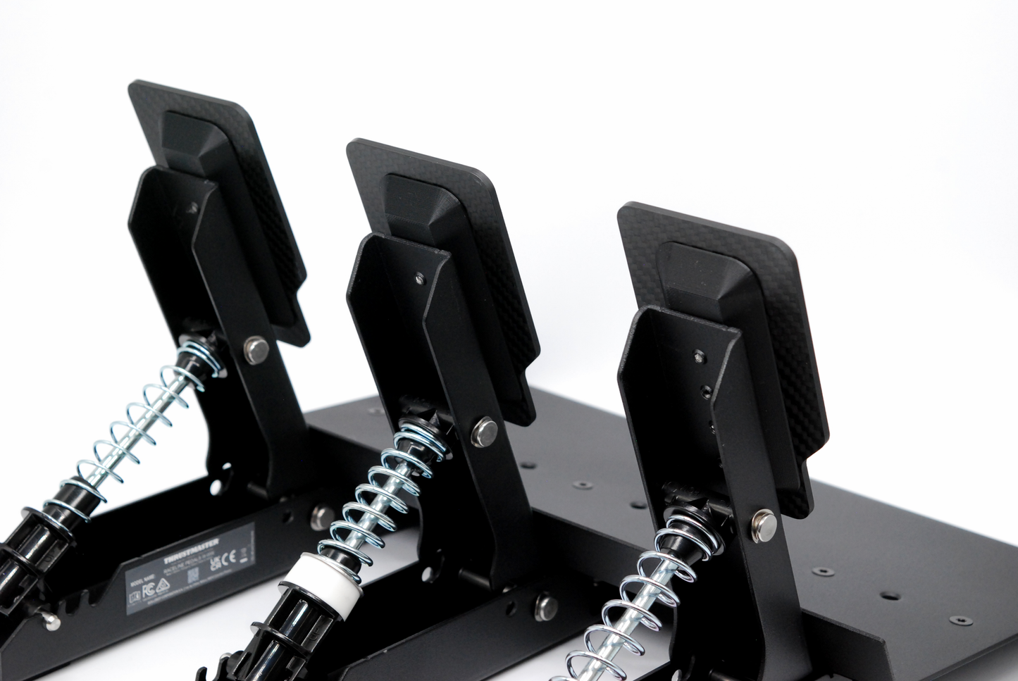 Carbon Fibre Pedal Faces for Thrustmaster Raceline Pedals (2 and 3 Pedal Sets)
