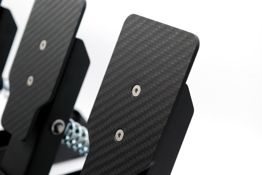 Carbon Fibre Pedal Faces for Thrustmaster Raceline Pedals (2 and 3 Pedal Sets)
