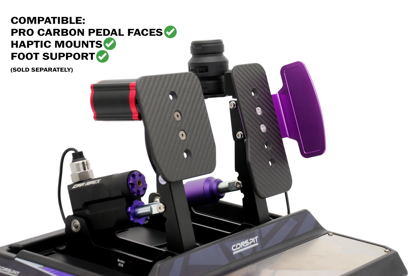 Simagic P-HPR und P-HPR GT Haptic Pedal Reactor Halterung für Thrustmaster Raceline Pedale T598
