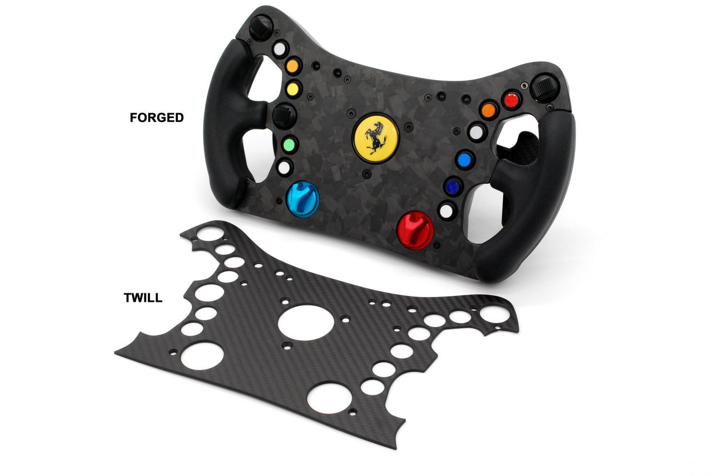 Real Carbon Faceplate for Thrustmaster Ferrari 488 GT3 Wheel