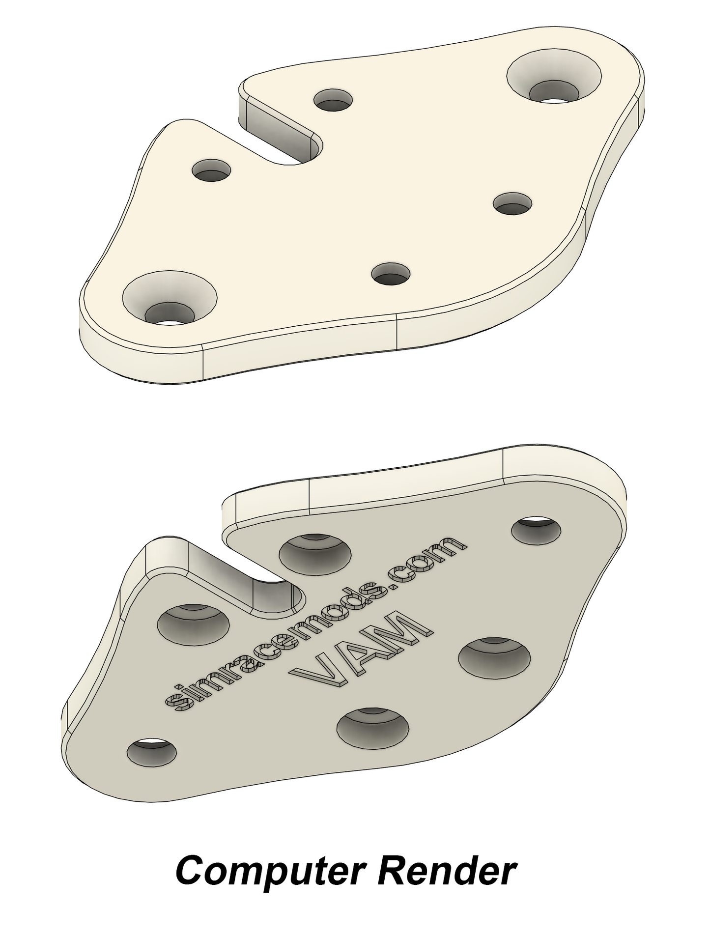 Aluminium Profile Mount for Simsonn VAM Pro Haptic