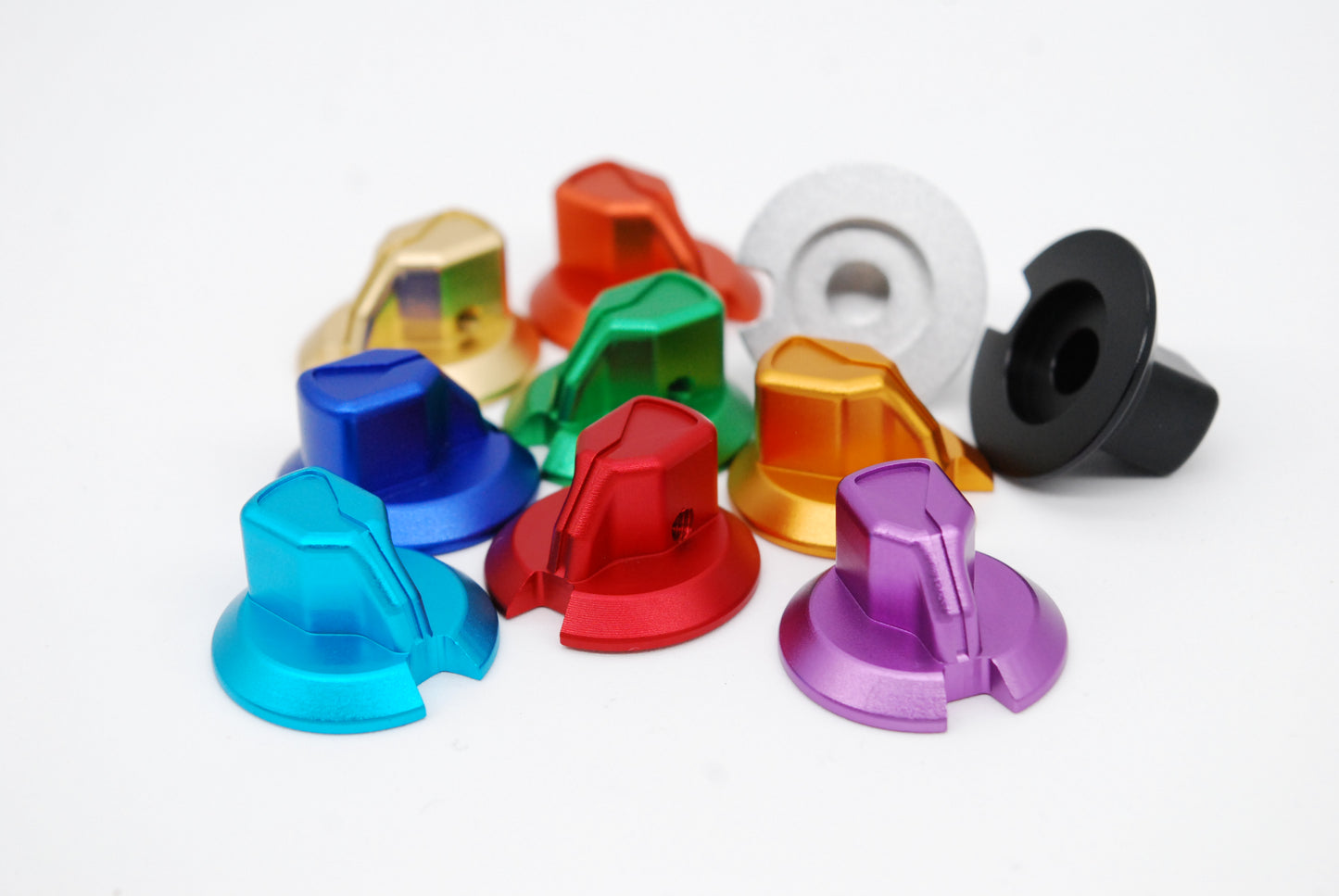 Anodized CNC Aluminium Encoder Knobs for Fanatec Mclaren GT3 Wheel (Also Fits Generic Encoders)