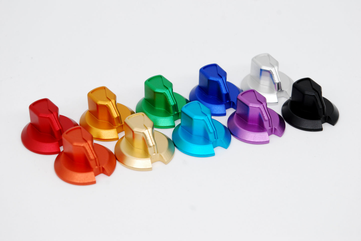 Anodized CNC Aluminium Encoder Knobs for Fanatec Mclaren GT3 Wheel (Also Fits Generic Encoders)