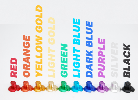 Anodized CNC Aluminium Encoder Knobs for Fanatec Mclaren GT3 Wheel (Also Fits Generic Encoders)