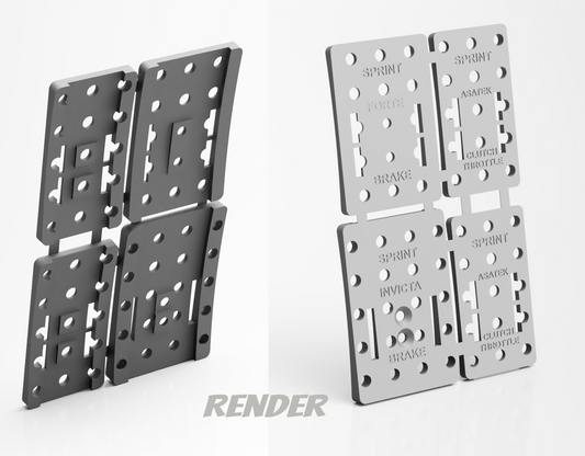 Heusinkveld Sprint Adaptor for Asetek Invicta Forte Pedal Faces