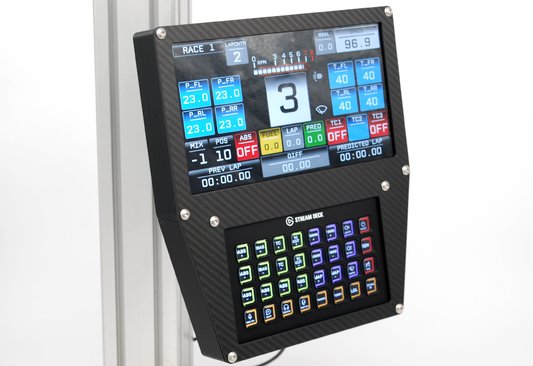 Stream Deck XL and Vocore 10" LCD Display Case for Sim Racing