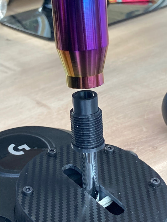 Adaptor for Logitech Driving Force Shifter to take Threaded Gear Knob