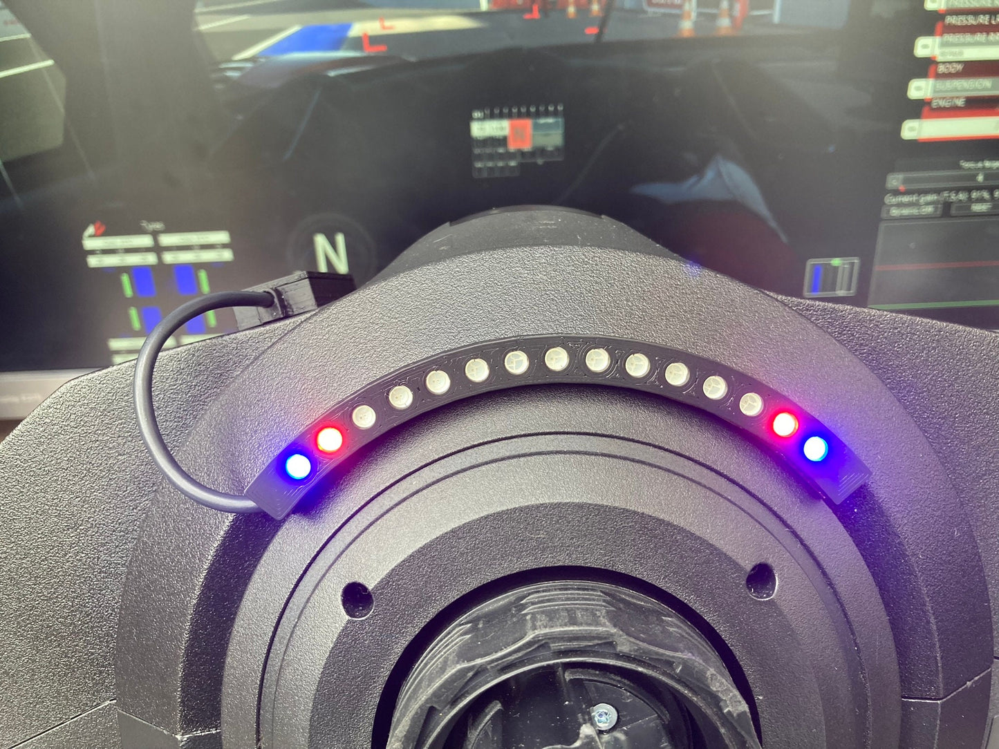 RGB Rev Shift Lights for Thrustmaster TX T300 T300RS Ts-Pc Ts-Xw