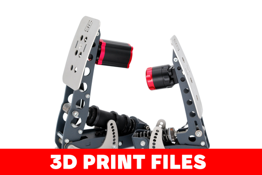 3D Print Files for SIMAGIC P-HPR (and P-HPR GT) Haptic Pedal Reactor Mount For Heusinkveld Sprint Pedals