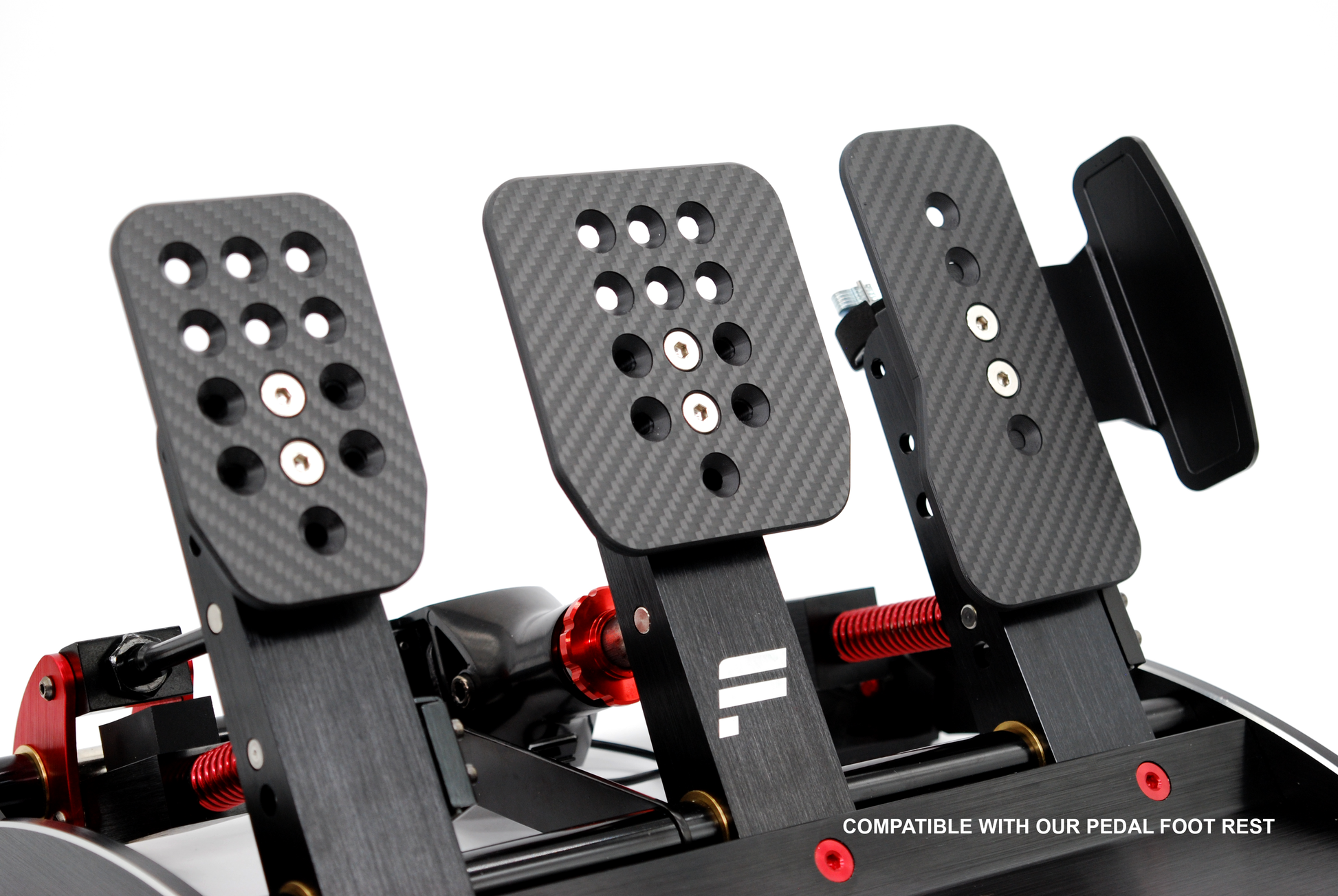 Pro Carbon Pedals - Fanatec Clubsport v3 Carbon Fibre Pedal Faces