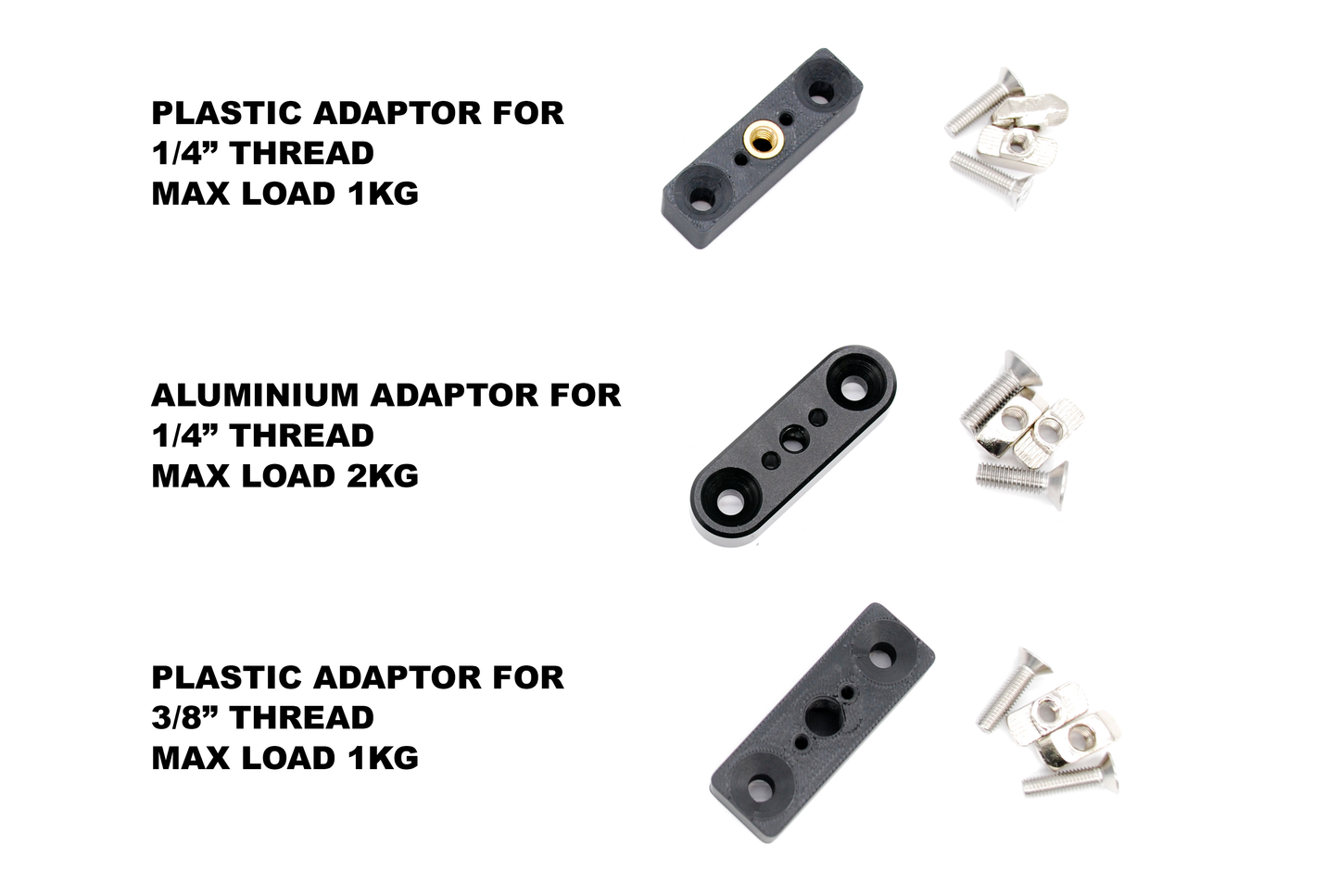 Monturas de rosca para cámaras para perfiles de aluminio - Plataformas de simulación de vuelo de carreras de simulación para cámaras