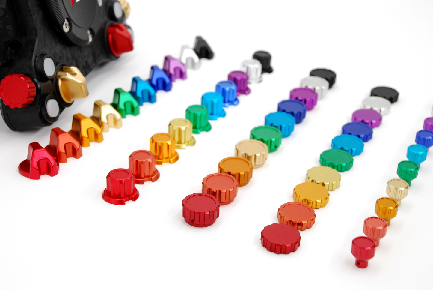 Anodized Aluminium Encoder Knobs for Simagic Neo X hub
