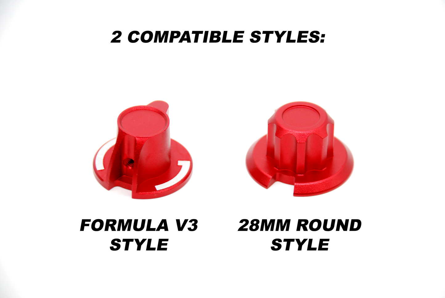 Anodized Aluminium Encoder Knobs for Fanatec Formula v3 Wheel