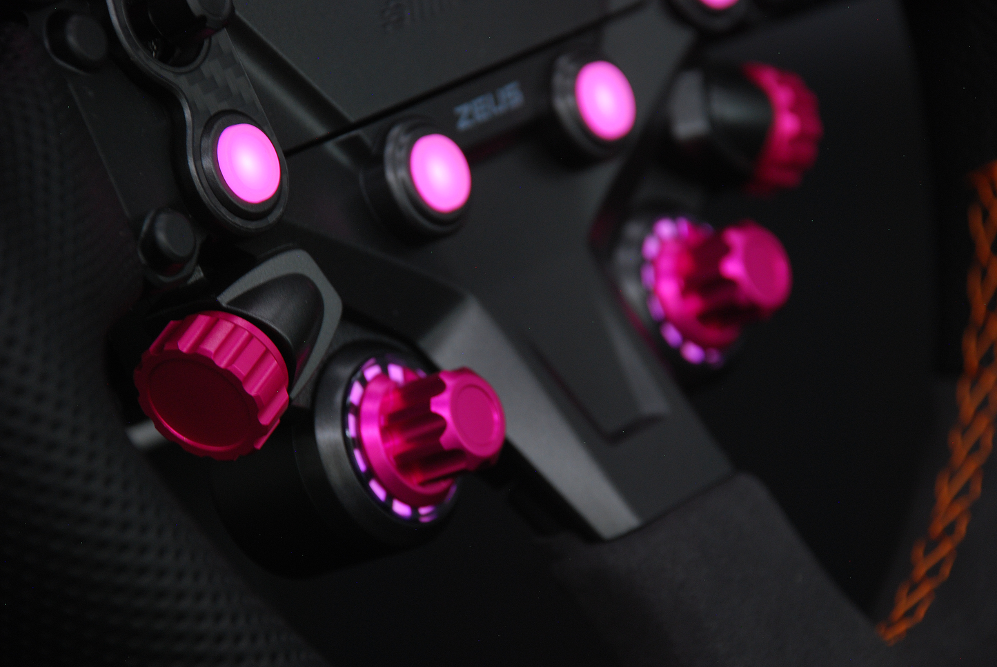 Anodized Aluminium Encoder Knobs for Simagic Zeus Sport Steering Wheel