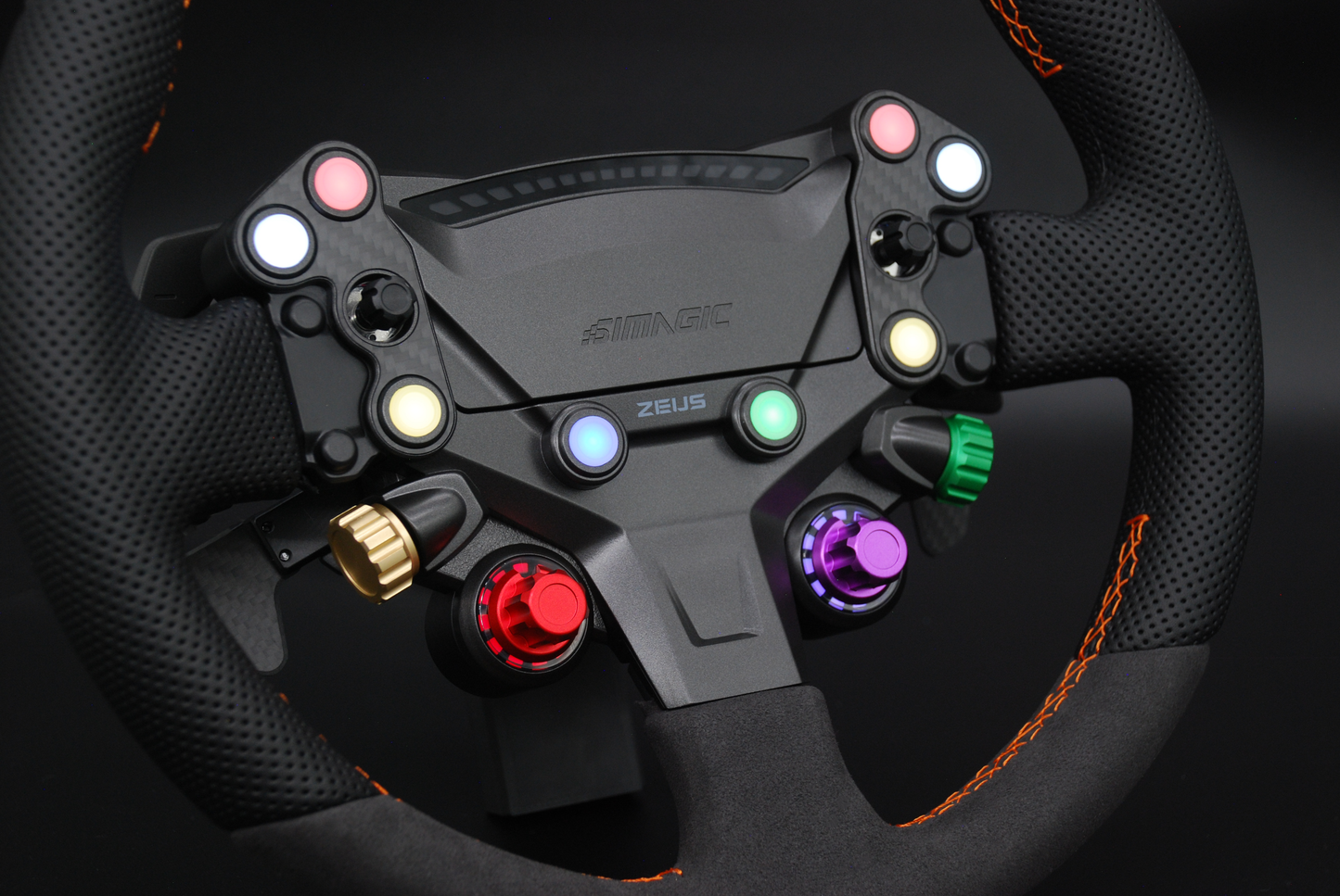 Anodized Aluminium Encoder Knobs for Simagic Zeus Sport Steering Wheel