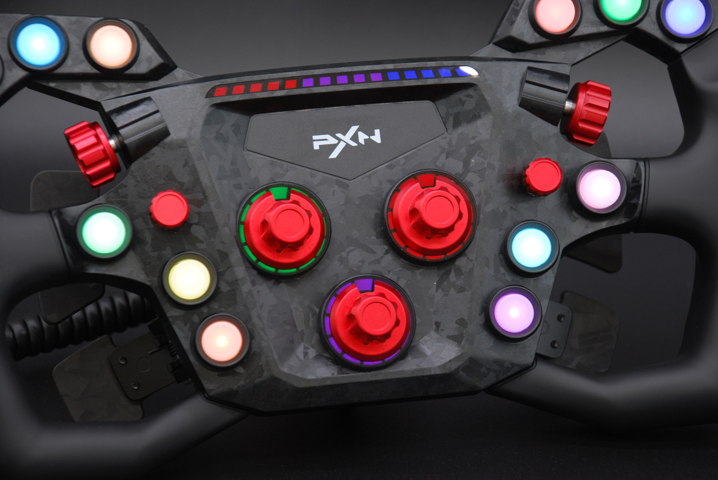 Anodized Aluminium Encoder Knobs for PXN GT ONE GT3 Steering Wheel