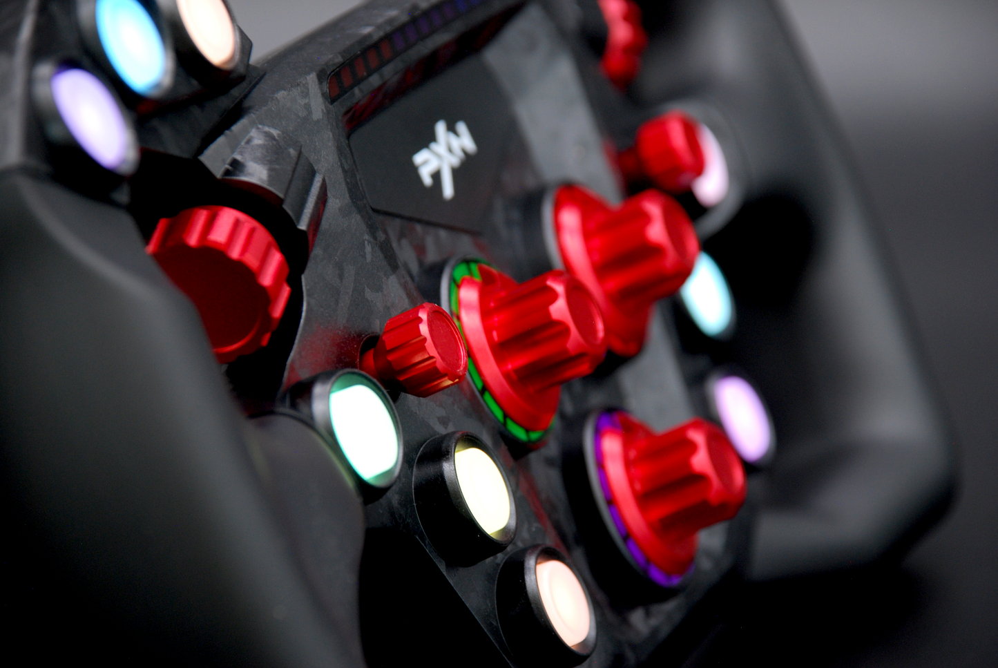 Anodized Aluminium Encoder Knobs for PXN GT ONE GT3 Steering Wheel