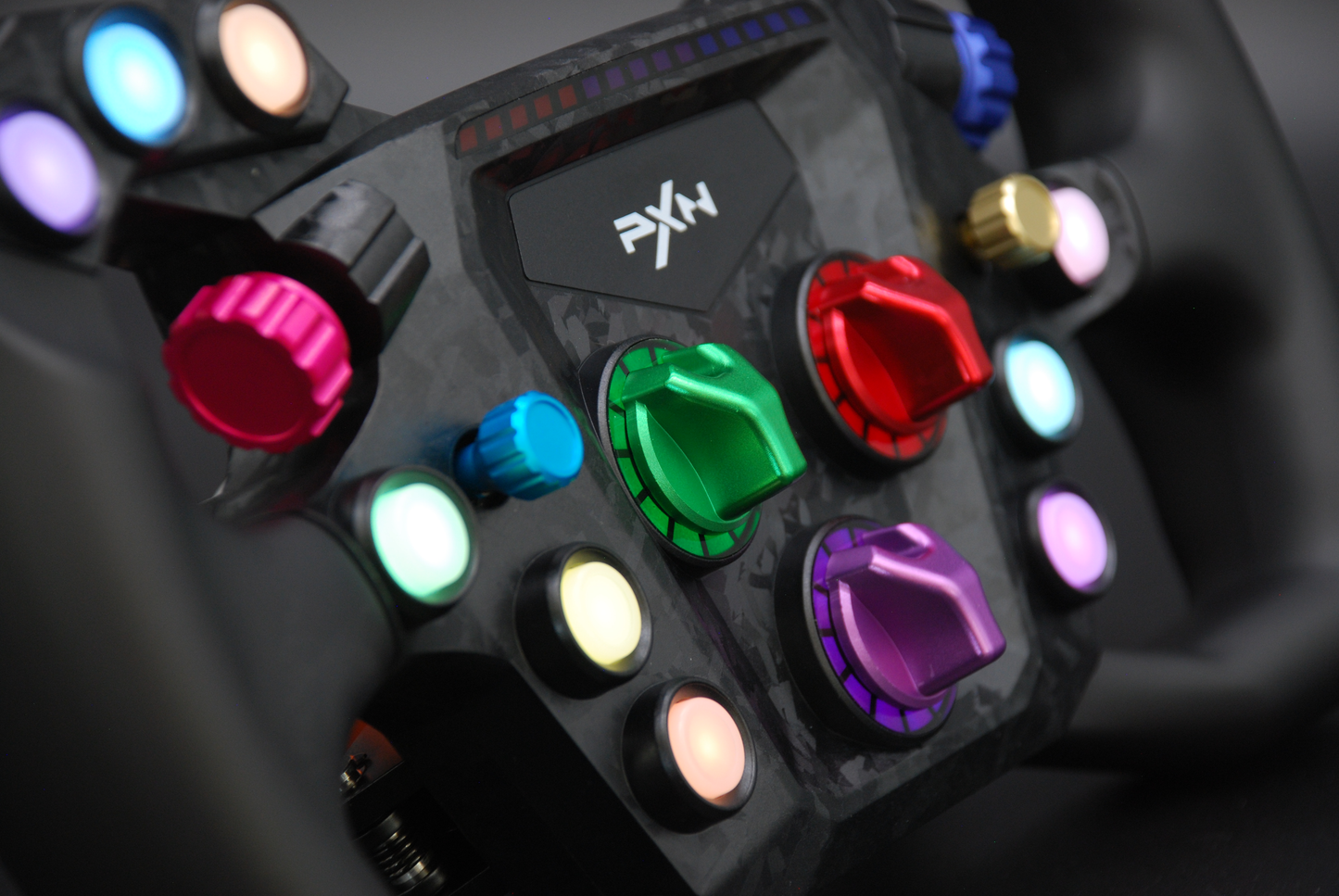 Anodized Aluminium Encoder Knobs for PXN GT ONE GT3 Steering Wheel