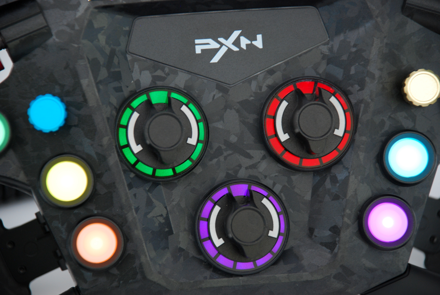 Anodized Aluminium Encoder Knobs for PXN GT ONE GT3 Steering Wheel