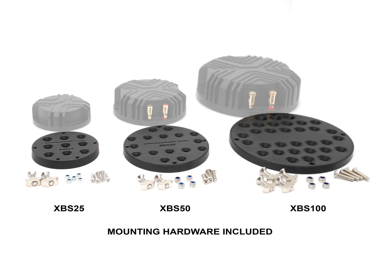 Bass Shaker Mounts for Xcite Audio XBS25 XBS50 XBS100