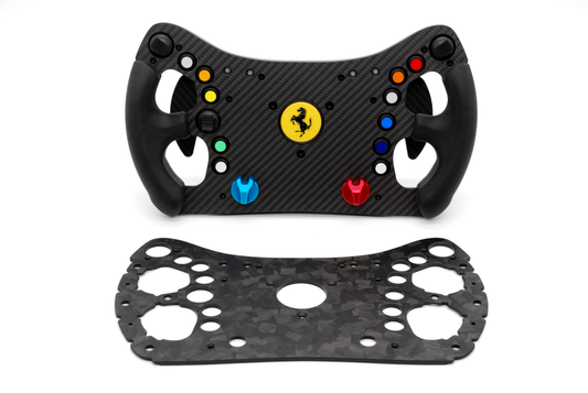 Echt carbon compleet frontpaneel voor Thrustmaster Ferrari 488 GT3 stuur