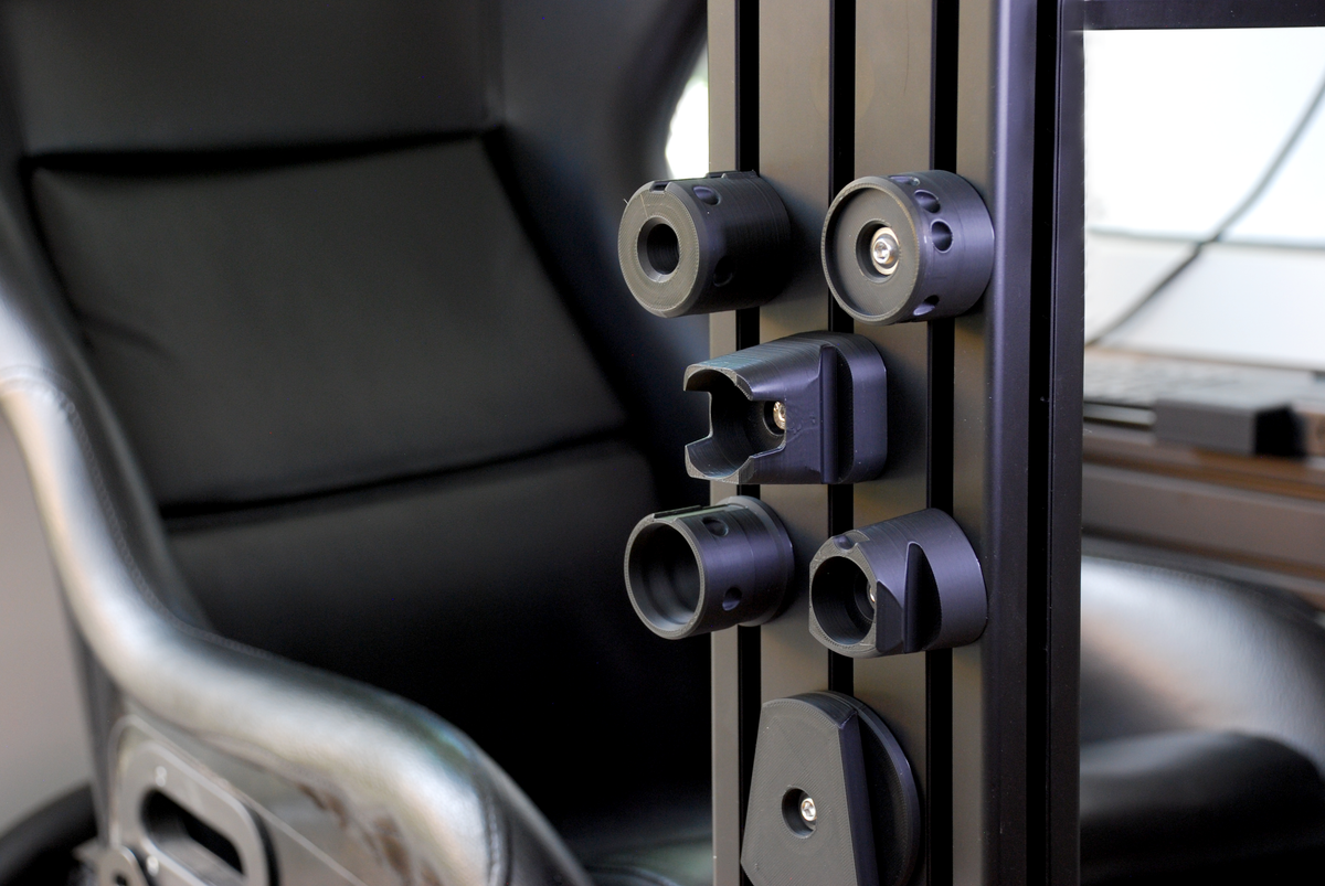 Sim Rig QR Mounts for Steering Wheel Display - Logitech Fanatec Moza Simagic Simucube