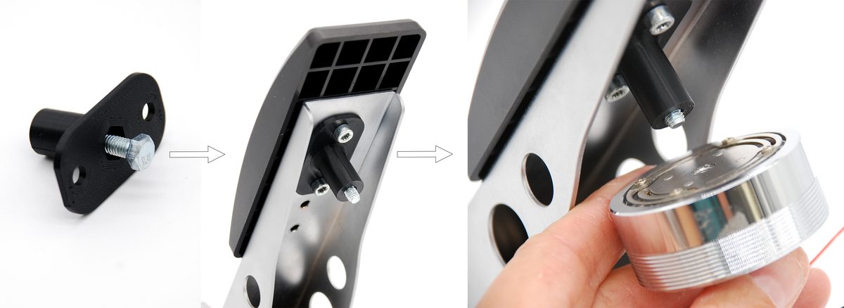 Fanatec CSL Mount for 50mm Transducer Puck Haptic Resonance Speaker