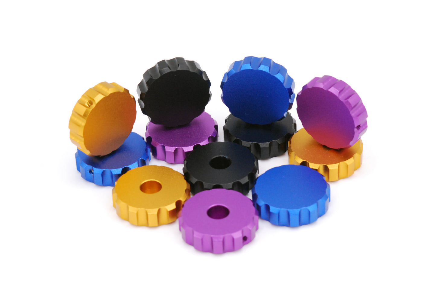 Aluminium Thumb Encoder Knobs CNC Machined Anodised Style ST