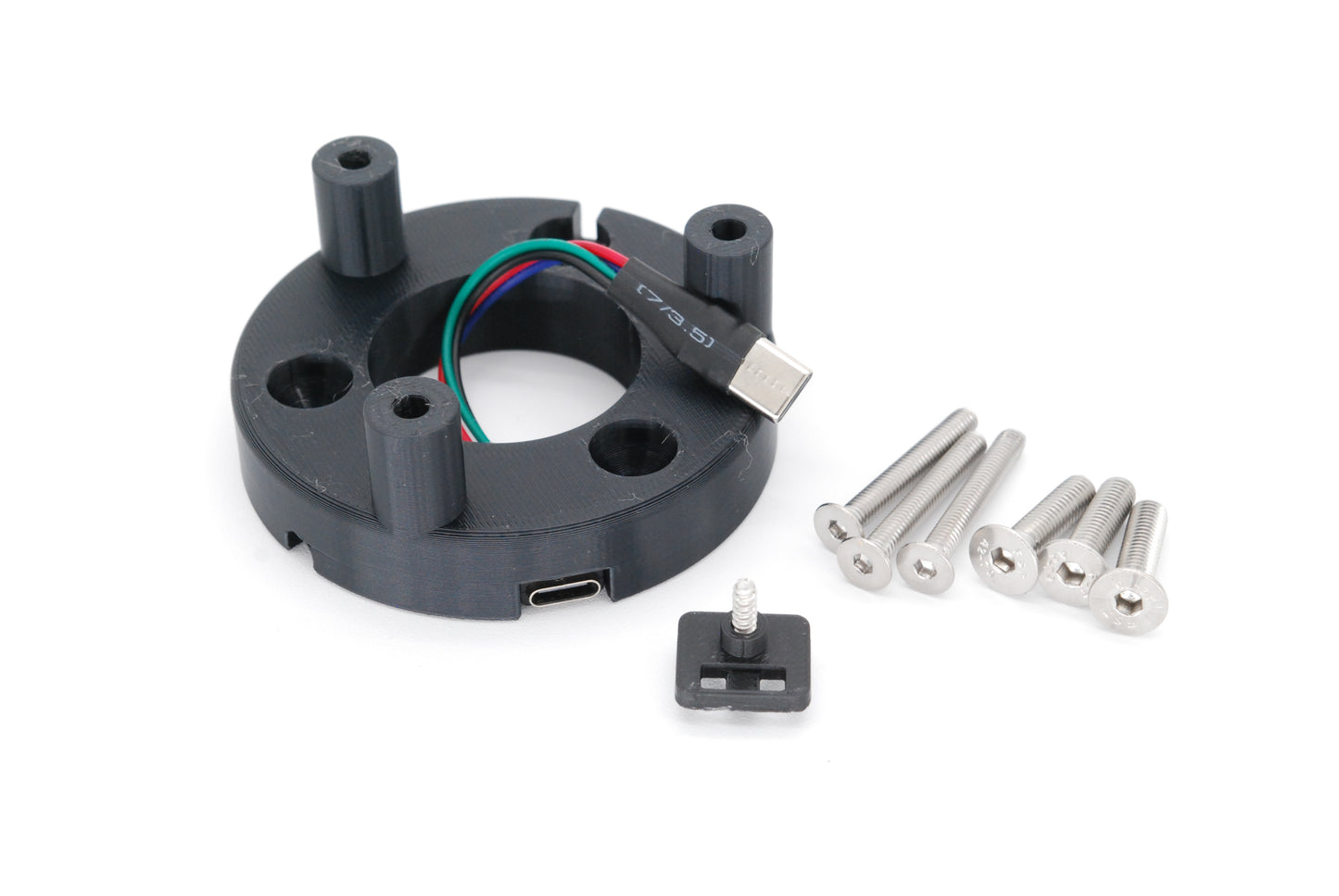USB-C Male to USB-C Female Panel Adaptor