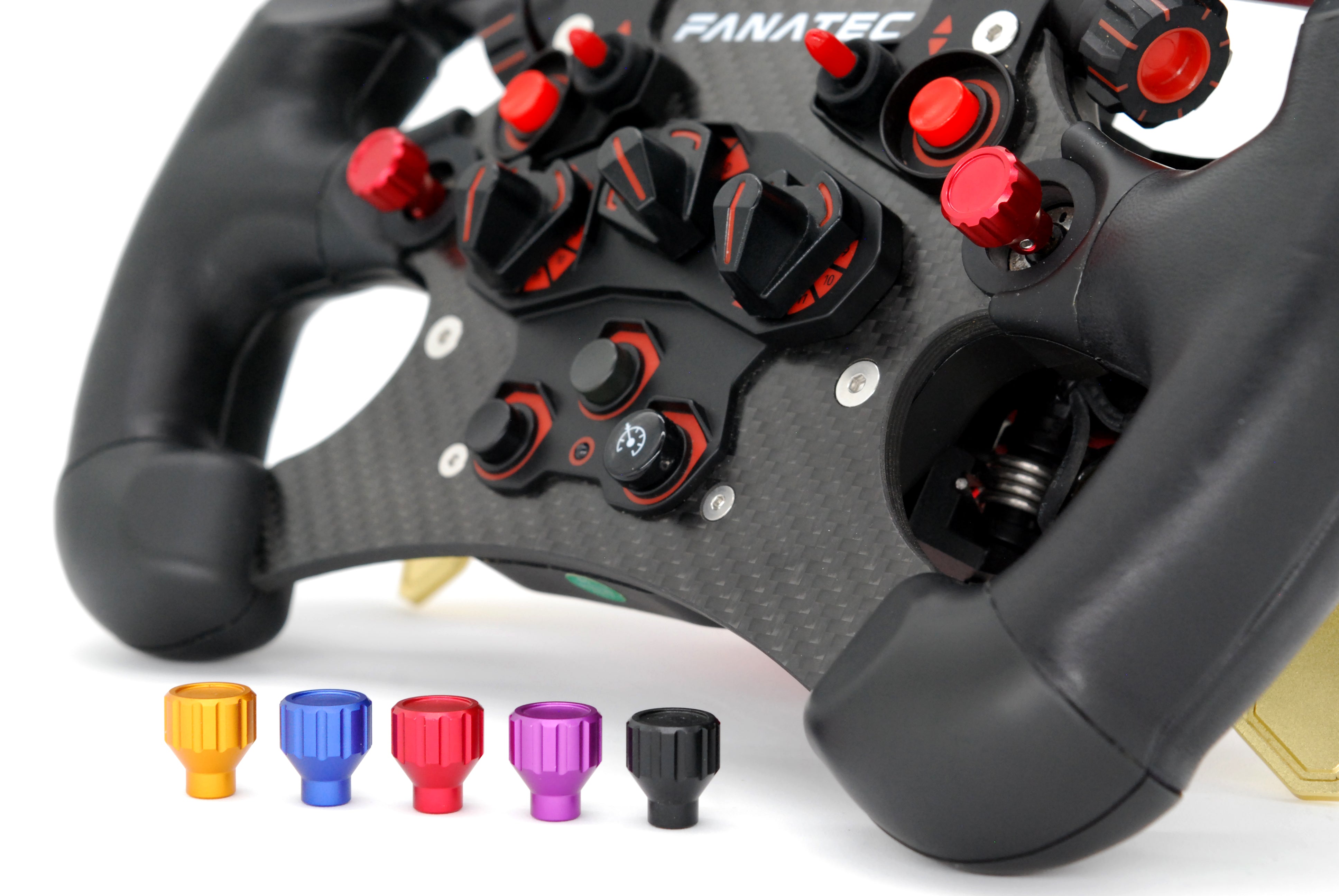 Funky Switch & Joystick Knob for Fanatec Formula Wheel Anodised Alumin ...
