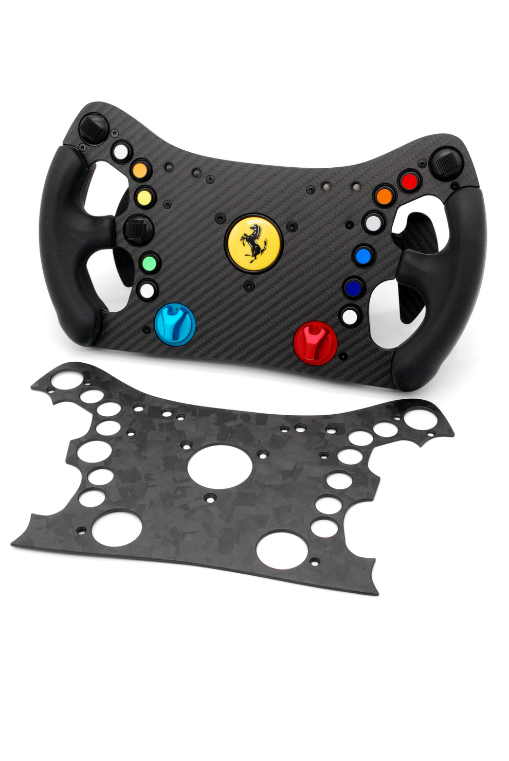 Real Carbon Faceplate for Thrustmaster Ferrari 488 GT3 Wheel – Sim Race ...