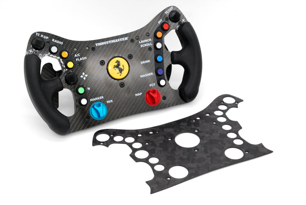 Real Carbon Faceplate for Thrustmaster Ferrari 488 GT3 Wheel – Sim Race ...
