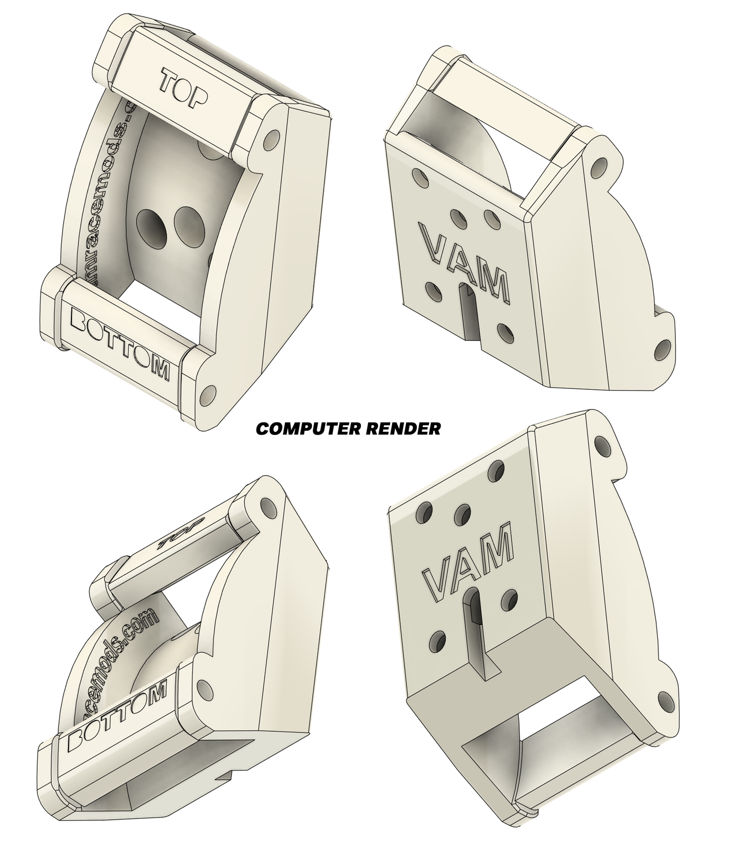 Simsonn VAM and VAM Pro Haptic Pedal Reactor Mount for Fanatec CSL Elite