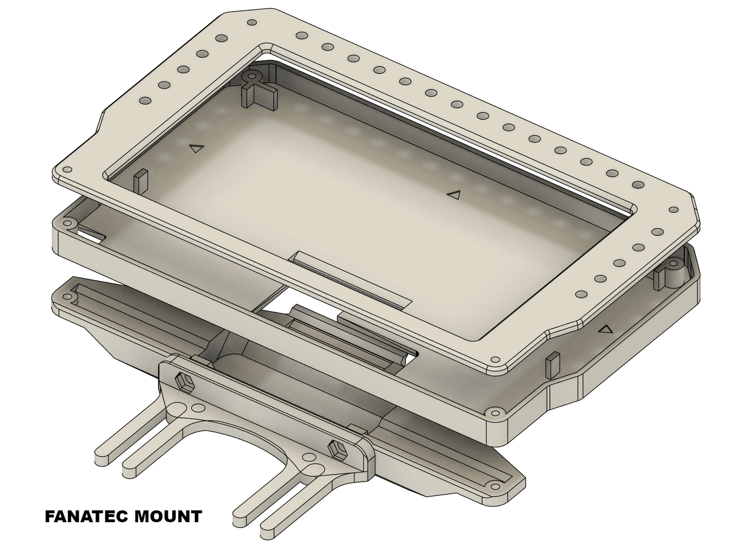 3D-Druckdateien für Vocore 6,8-Zoll-Display mit LEDs DDU