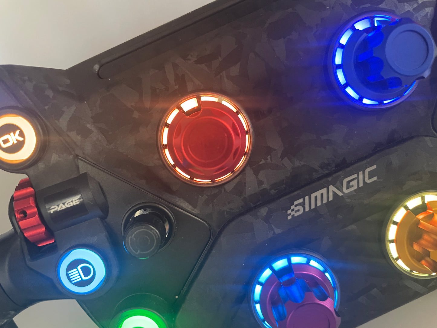 Simagic GT Neo Aluminium Encoder Knobs CNC Machined Anodised