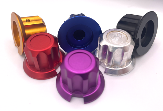 Aluminium Encoder Knobs CNC Machined Anodised Style S