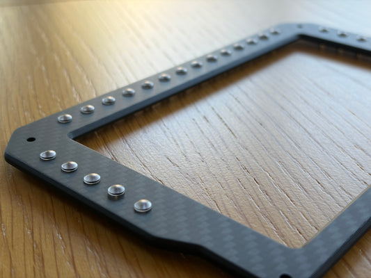 Carbon Front Panel for Vocore 6.8" Screen with LED's DDU