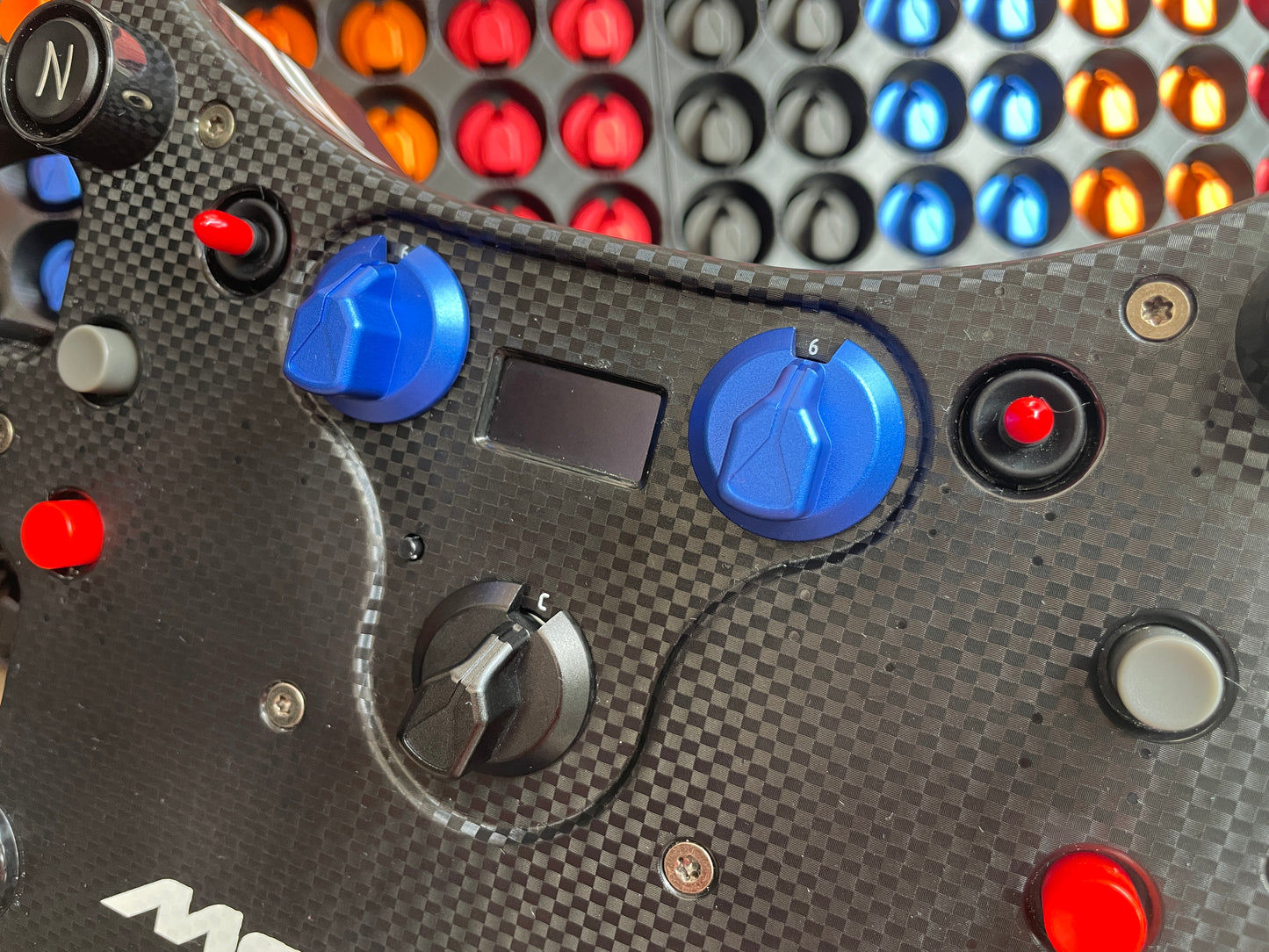 Anodized CNC Aluminium Encoder Knobs for Fanatec Mclaren GT3 Wheel (Also Fits Generic Encoders)