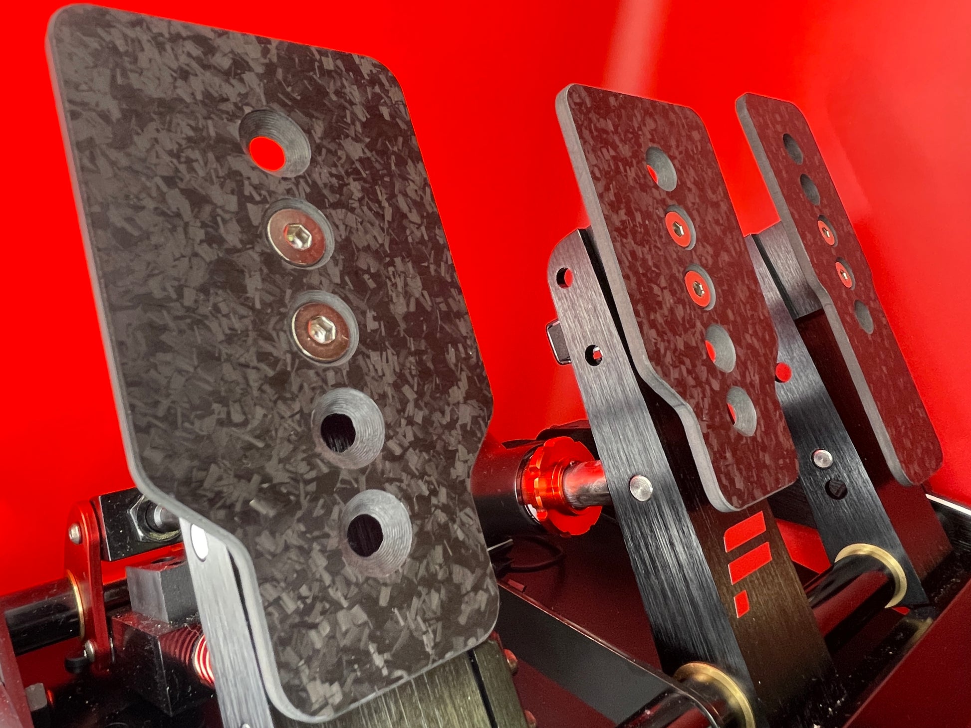 fanatec pedal covers Real Carbon Fibre Pedal Plates for Fanatec Clubsport V3 Pedals