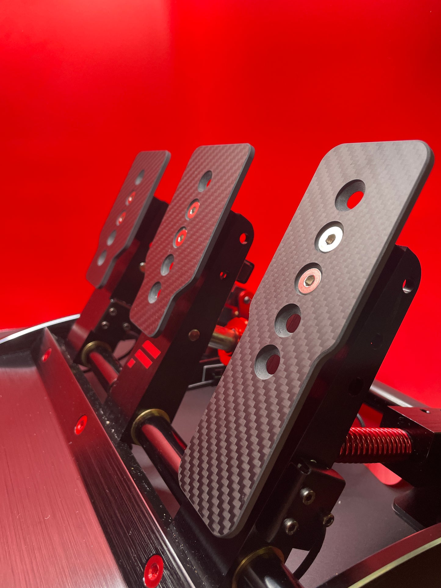 Real Carbon Fibre Pedal Plates for Fanatec Clubsport V3 Pedals